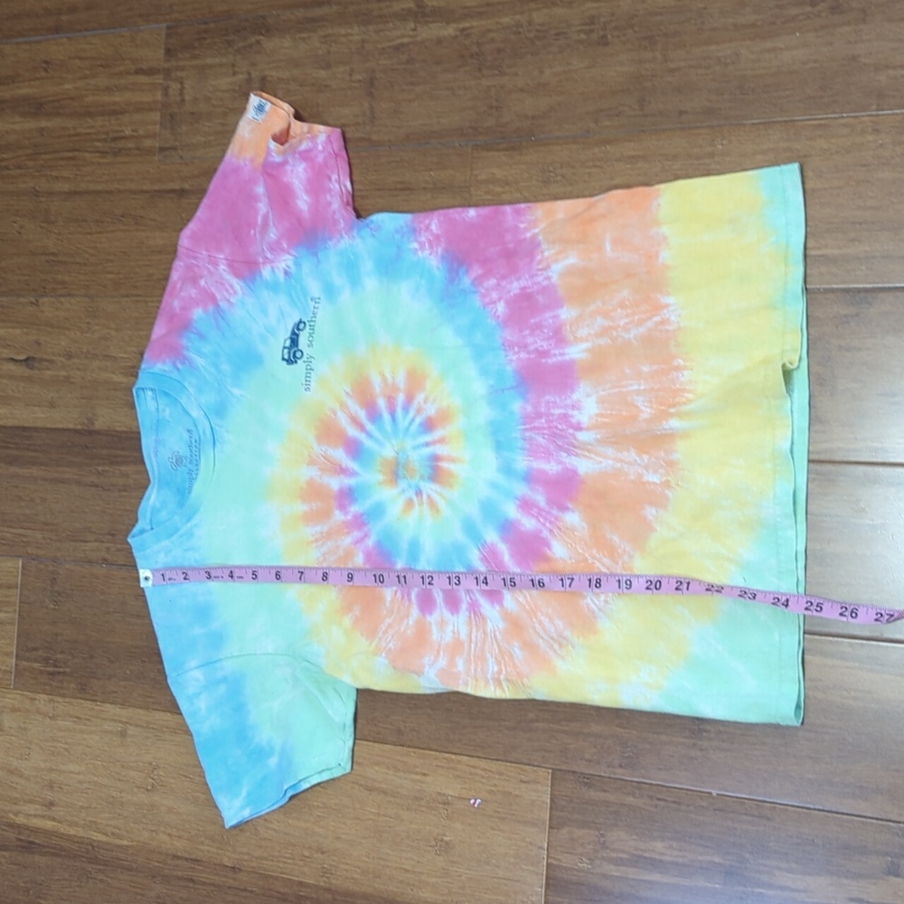 Simply Southern Tie Dye Mud Hair Don't Care T-Shirt - Picture 7 of 8